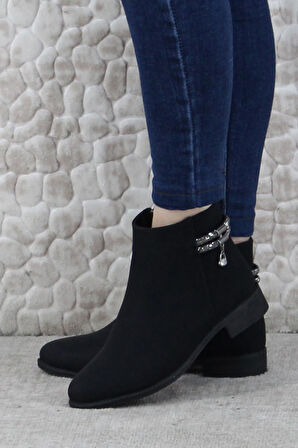 Fort 4271 Rahat Esnek Toka Taş Detaylı Sıcak Astar Kadın Bot