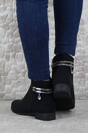 Fort 4271 Rahat Esnek Toka Taş Detaylı Sıcak Astar Kadın Bot