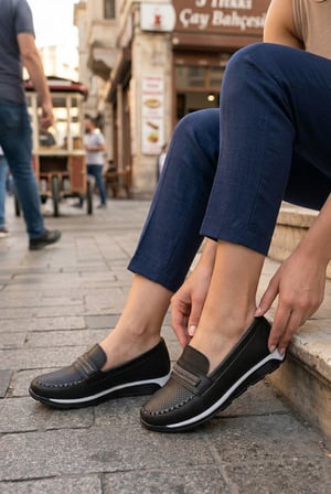 Fort Merry 780502 Anatomik Rahat Toka Detaylı Günlük Kadın Ayakkabı