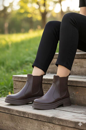 Fort 813700 Ventes Sıcak Astar İki Tarafı Lastikli Kaymaz Taban Kadın Bot