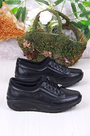 Mehmet Mete 4283 Yumuşak Hafif Rahat Hakiki Deri Kadın Ayakkabı