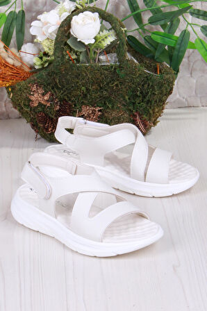 Fort 35375 Diva Comfort Rahat Çapraz Kuşaklı Çırtlı Kadın Sandalet