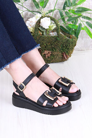 Fort 35611 Fancy Anatomik Rahat Toka Detaylı Kadın Sandalet