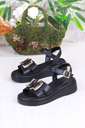 Fort 35611 Fancy Anatomik Rahat Toka Detaylı Kadın Sandalet