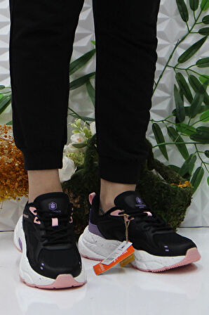 Lumberjack Fanto Siyah Pudra Rahat Orijinal Ürün Sneaker Kadın Ayakkabı