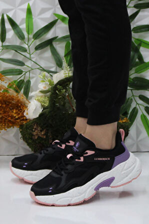 Lumberjack Fanto Siyah Pudra Rahat Orijinal Ürün Sneaker Kadın Ayakkabı