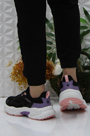 Lumberjack Fanto Siyah Pudra Rahat Orijinal Ürün Sneaker Kadın Ayakkabı