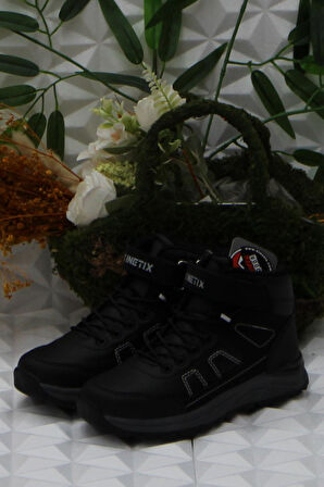 Kinetix Edras Hı Siyah Rahat Orijinal Ürün Kaymaz Taban Erkek Çocuk Bot