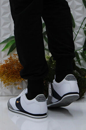 Lescon Flınt 3 Beyaz Lacivert Rahat Orijinal Ürün Spor Ayakkabı Sneaker Ayakkabı