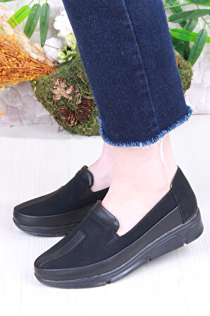 Fort 42213 Gnd Siyah Anatomik Rahat Kadın Ayakkabı