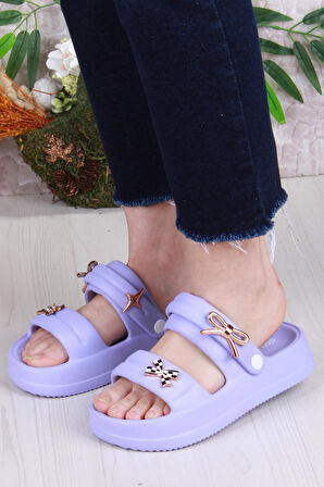 Fort E458 Günlük Plaj Deniz Havuz Terliği Hafif Rahat Esnek Kadın Terlik