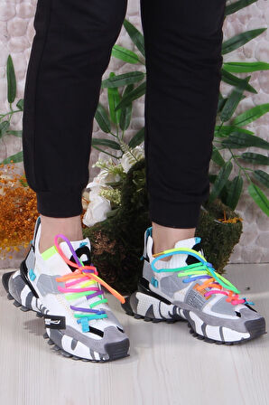 Fort GJ Elanur Rahat Kalın Taban Özel Tasarım Sneaker Kadın Spor Ayakkabı