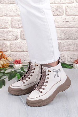 Guja Alexis Rahat Esnek Lastik Bağçıklı Fermuarlı Kadın Bot