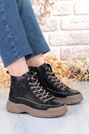 Guja Alexis Rahat Esnek Lastik Bağçıklı Fermuarlı Kadın Bot