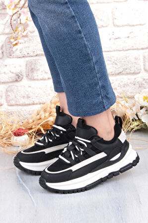Guja Mask Rahat Hafif Kalın Taban Kadın Sneaker Ayakkabı