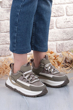 Guja Mask Rahat Hafif Kalın Taban Kadın Sneaker Ayakkabı