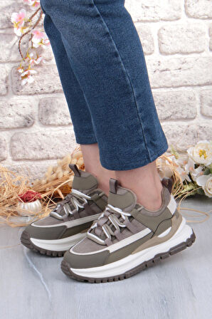 Guja Mask Rahat Hafif Kalın Taban Kadın Sneaker Ayakkabı