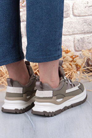 Guja Mask Rahat Hafif Kalın Taban Kadın Sneaker Ayakkabı