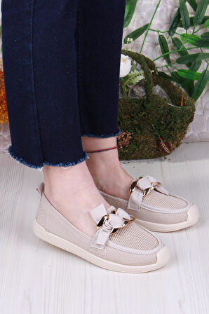 Fort 45-57 Toka Detaylı Rahat Hafif Triko Kadın Ayakkabı