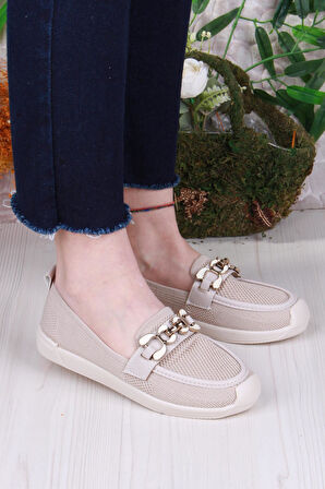 Fort 45-60 Toka Detaylı Rahat Hafif Triko Kadın Ayakkabı