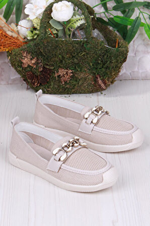 Fort 45-60 Toka Detaylı Rahat Hafif Triko Kadın Ayakkabı