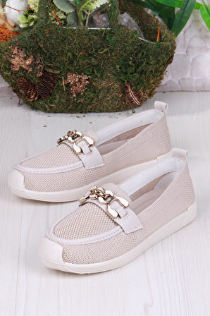 Fort 45-60 Toka Detaylı Rahat Hafif Triko Kadın Ayakkabı