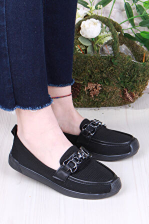 Fort 45-60 Toka Detaylı Rahat Hafif Triko Kadın Ayakkabı