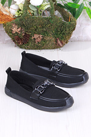 Fort 45-60 Toka Detaylı Rahat Hafif Triko Kadın Ayakkabı