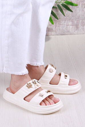 Fort Smx EZ5118 Plaj Deniz Havuz Terliği Hafif Rahat Esnek Kadın Terlik