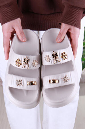 Fort Smx EZ5118 Plaj Deniz Havuz Terliği Hafif Rahat Esnek Kadın Terlik