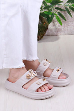 Fort Smx EZ5118 Plaj Deniz Havuz Terliği Hafif Rahat Esnek Kadın Terlik