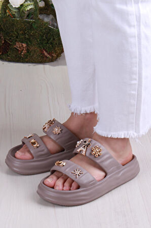 Fort Smx EZ5118 Plaj Deniz Havuz Terliği Hafif Rahat Esnek Kadın Terlik