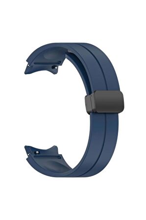 Galaxy Watch 5 44mm Manyetik Klipsli Silikon Lüx Kordon
