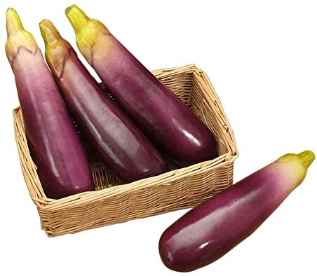 Yapay Sebze Patlıcan Aubergine 1adet 18*5cm