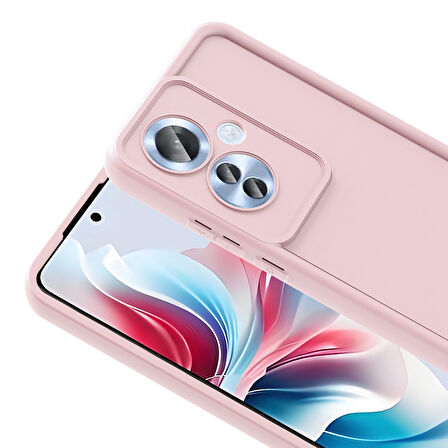 Oppo Reno 11F Kılıf Kamera Korumalı Ananas Silikon Kapak
