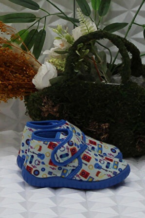 Fort Sly 5392 Gri Anaokulu Kreş Ev Erkek Çocuk Panduf Ayakkabı