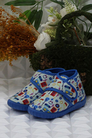 Fort Sly 5392 Gri Anaokulu Kreş Ev Erkek Çocuk Panduf Ayakkabı