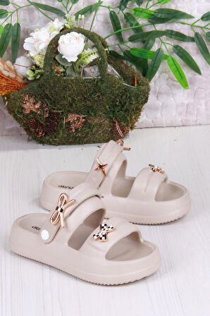 Fort E458 Günlük Plaj Deniz Havuz Terliği Hafif Rahat Esnek Kadın Terlik