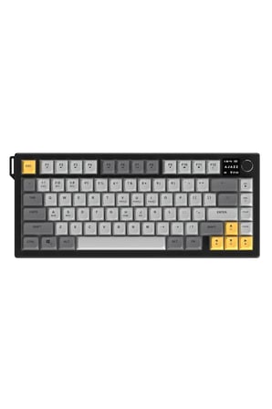 AF82 RGB Membran Kablosuz Oyuncu Klavyesi-4000 Mah Batarya-Ekranlı
