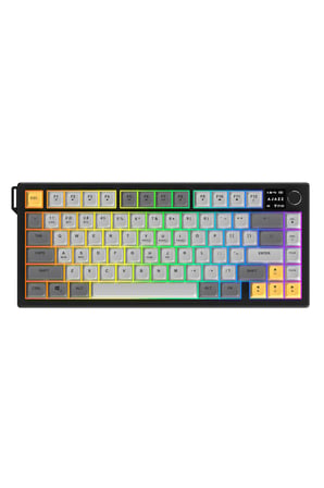 AF82 RGB Membran Kablosuz Oyuncu Klavyesi-4000 Mah Batarya-Ekranlı