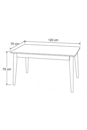 DFY101 MDF Yemek Masası Modern Minimalist Mutfak Salon Masası Şık Kullanışlı Dekoratif Tasarım