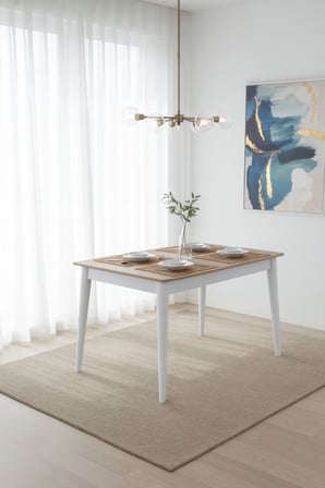 DFY101 MDF Yemek Masası Modern Minimalist Mutfak Salon Masası Şık Kullanışlı Dekoratif Tasarım