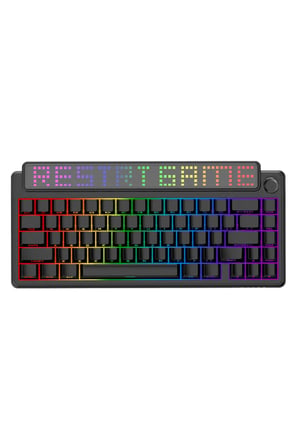 Pixel 68 Dot Matrix Ekranlı Kablolu ve Kablosuz 8000 Hz- 260 Led’li Mekanik Klavye-10.000 Mah Batarya