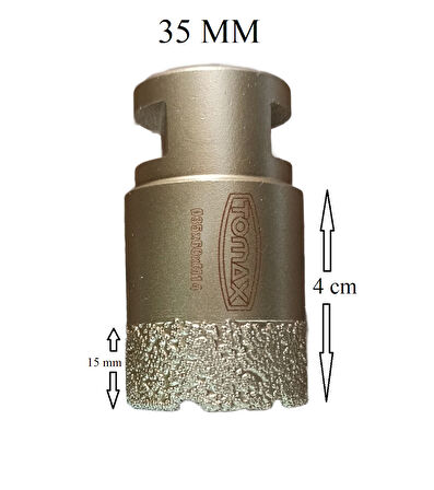 KALİTE Granit Mermer Seramik Fayans Delici Panç 35 mm M14 Girişli