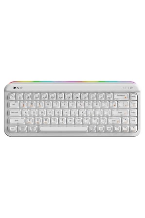 AF68 Kablosuz (3 Modlu) RGB Membran Klavye- Çift Katmanlı Tuş Kapağı-4.000 Mah Batarya