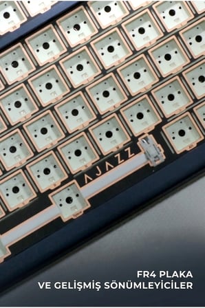 Ac100 Max Mekanik Klavye,Alüminyum Gasket Tasarım TFT ekranlı Hot-Swap RGB- 4000 Mah