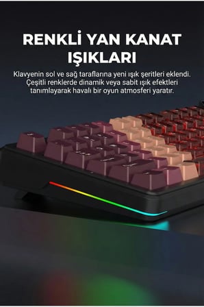MK87 Maillard Switch 10.000 Mah Batarya RGB Mekanik Oyun Klavyesi-Ayrılabilir TFT Ekran