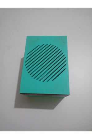 Elektronik plastik proje kutusu yeşil borda renkli 115×85×60 mm