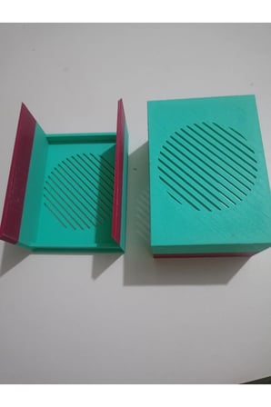 Elektronik plastik proje kutusu yeşil borda renkli 115×85×60 mm