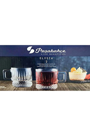 Paşabahçe 55422 Elysıa Kulplu Bardak 195 CC 2 Li